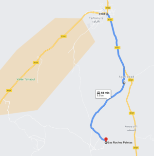 Nokļūšna ar divriteni. Map data: Google ©2021