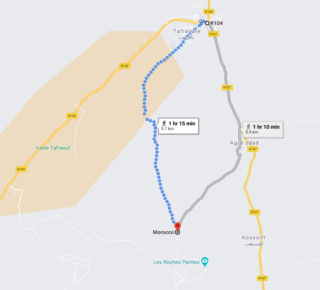 Nokļūšana ar kājām. Map data: Google ©2021